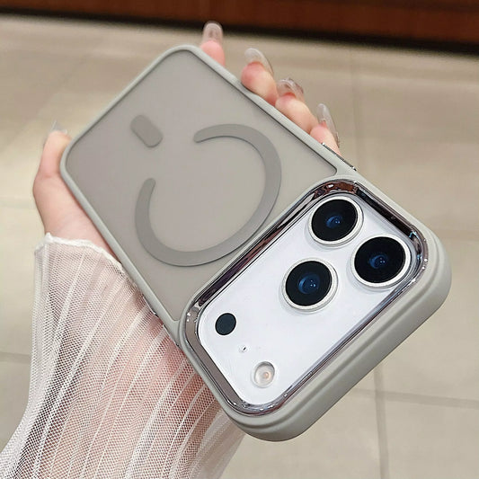 Matte Phone Case for iPhone 17 16 15 14 13,12 Pro Max Plus Magnetic Wireless Charging Frosted Mobile Phone Cover for iPhone 17 Air